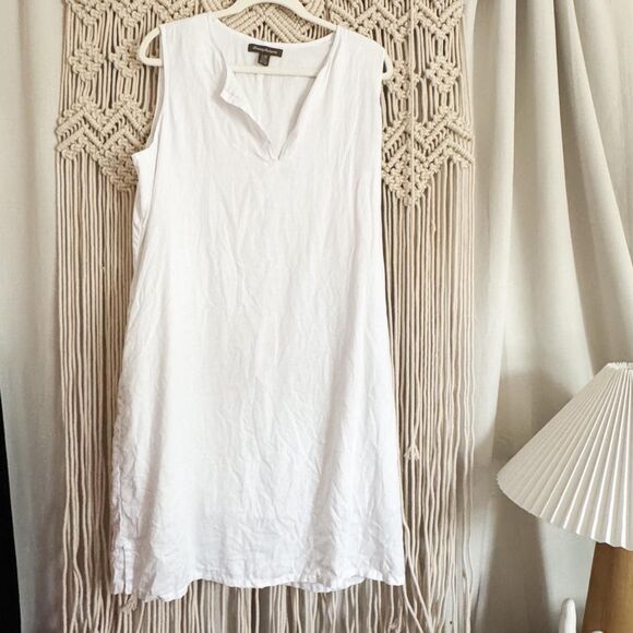 Tommy Bahama Women's White Dress Large Linen - Picture 1 of 7